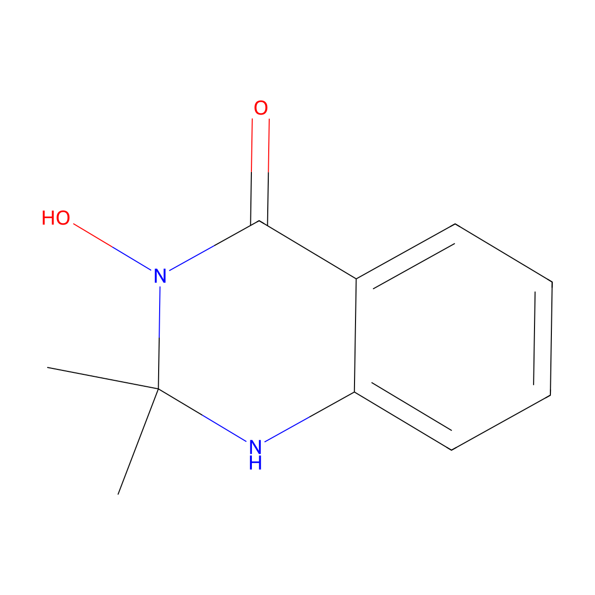 3-Hydroxy-2,2-dimethyl-1,2,3,4-tetrahydroquinazolin-4-one molecular structure, CAS 112484-56-7