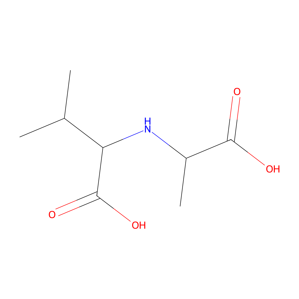(2S)-2-{[(1S)-1-carboxyethyl]amino}-3-methylbutanoic acid molecular structure, CAS 112496-38-5