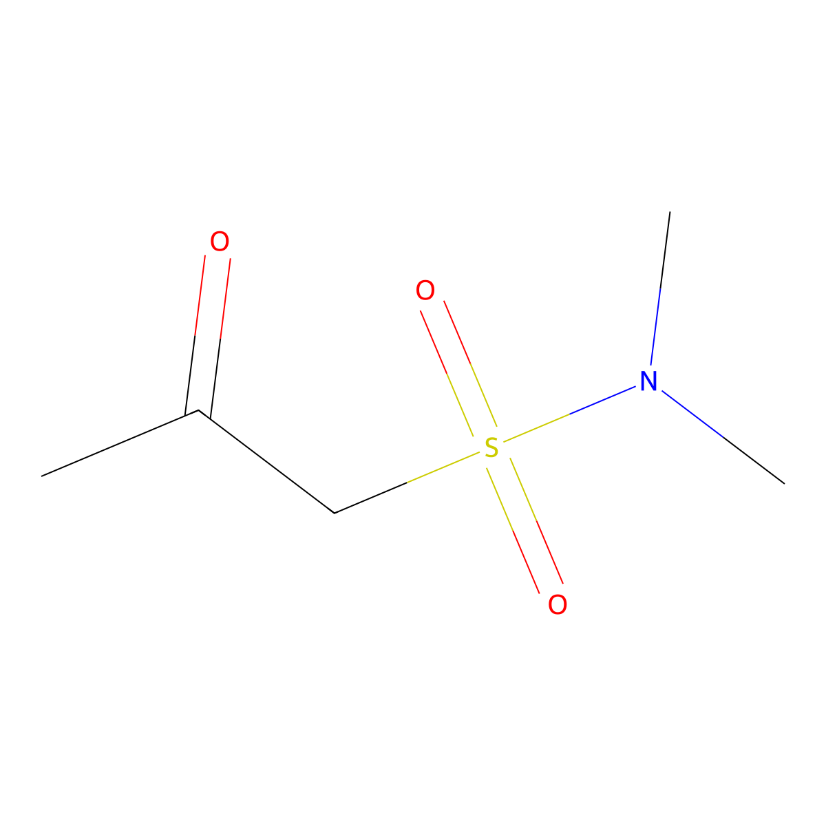 N,N-dimethyl-2-oxopropane-1-sulfonamide molecular structure, CAS 112497-63-9