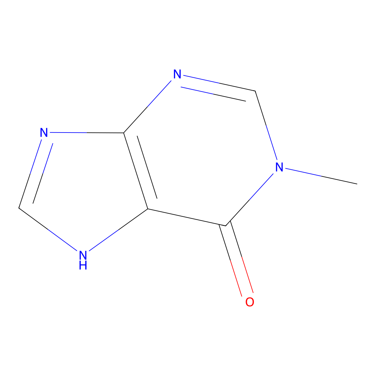 1-Methylhypoxanthine molecular structure, CAS 1125-39-9