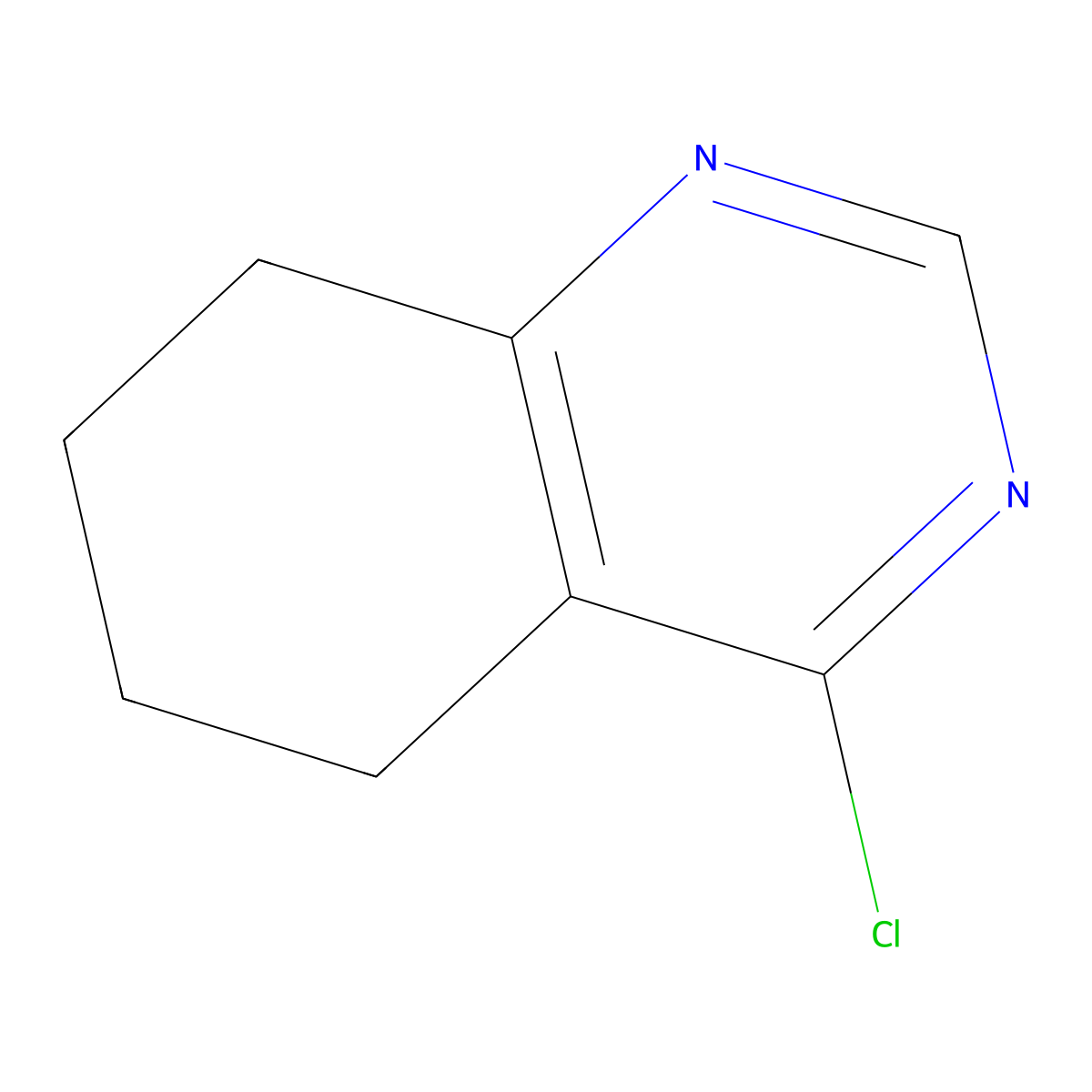 4-Chloro-5,6,7,8-tetrahydroquinazoline molecular structure, CAS 1125-62-8
