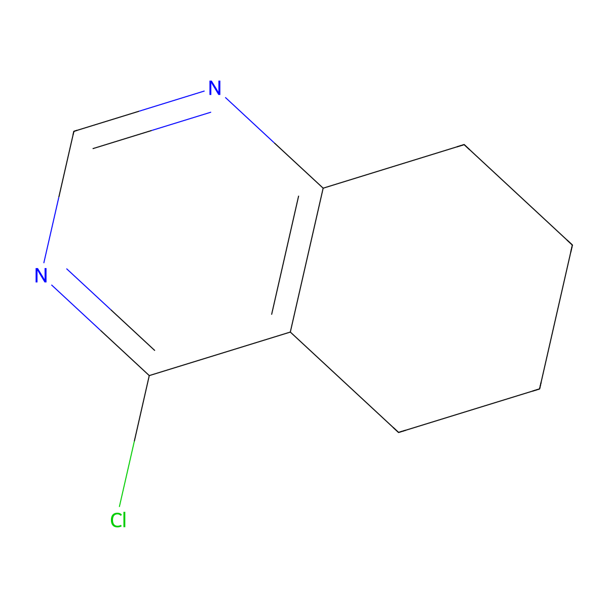 4-Chloro-5,6,7,8-tetrahydroquinazoline molecular structure, CAS 1125-62-8