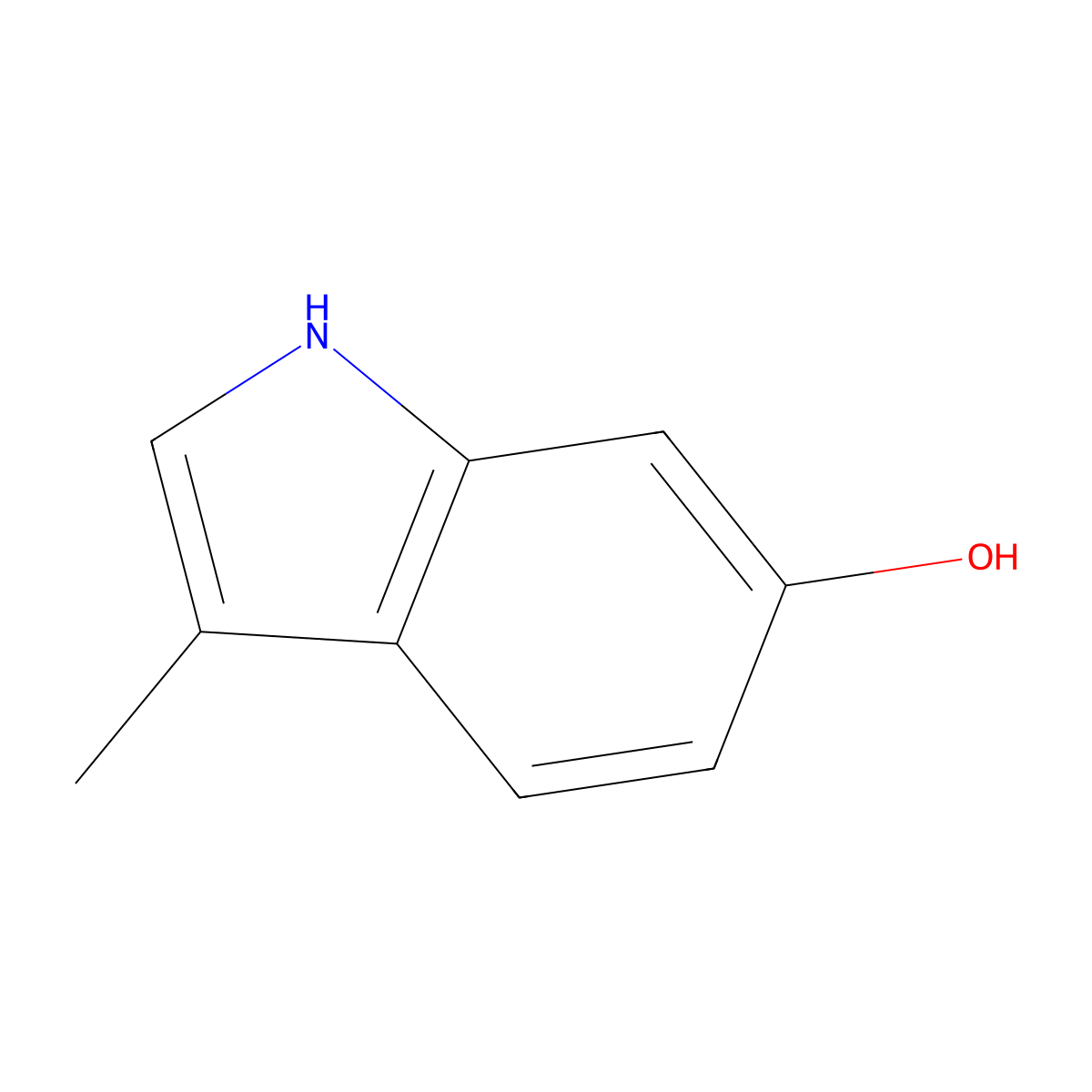 6-Hydroxyskatole molecular structure, CAS 1125-89-9