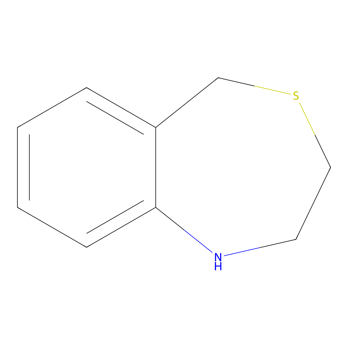 1,2,3,5-Tetrahydro-4,1-benzothiazepine molecular structure, CAS 1125-94-6