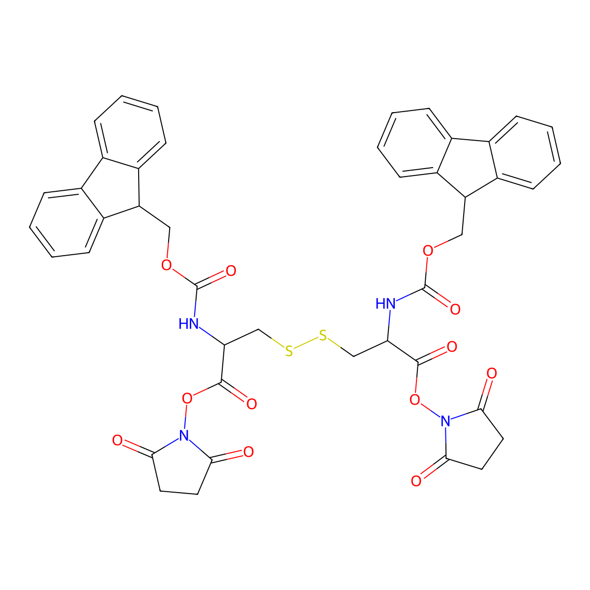 (Fmoc-Cys-OSu)2 molecular structure, CAS 112514-60-0