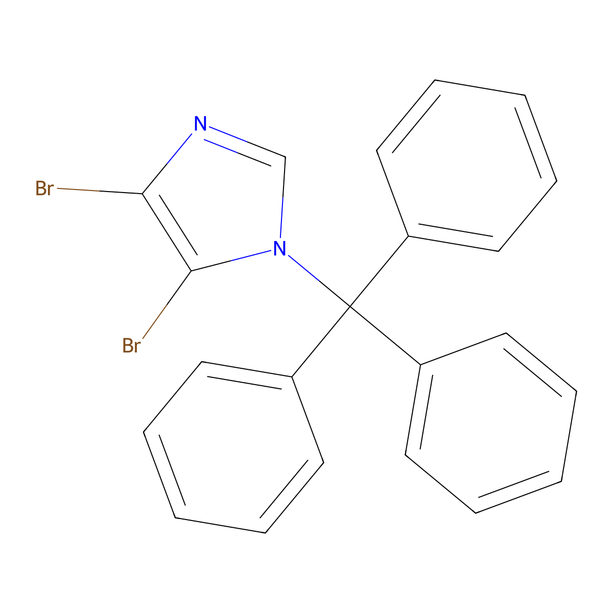 4,5-Dibromo-1-trityl-1H-imidazole molecular structure, CAS 112517-23-4