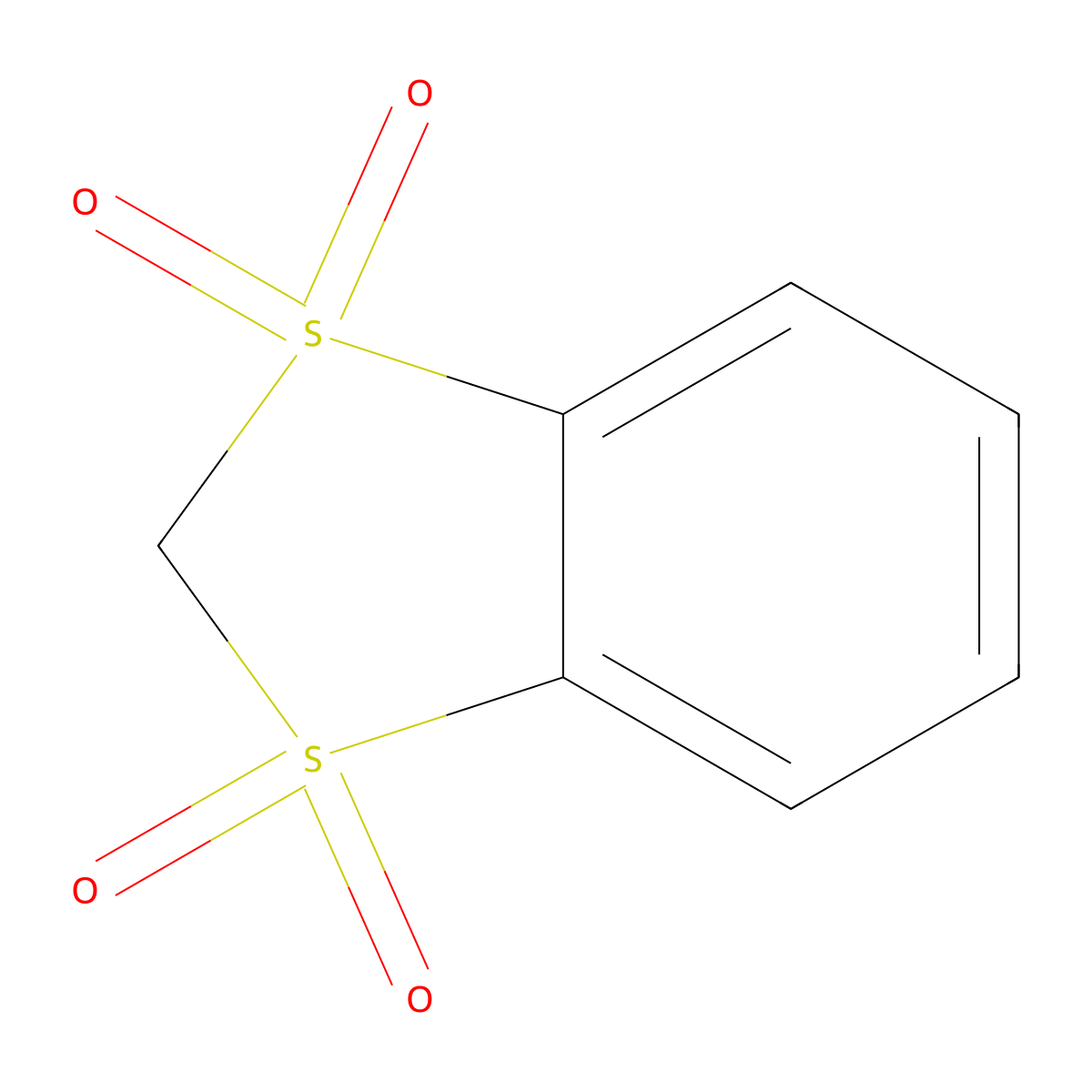 1H-1lambda~6~,3lambda~6~-Benzodithiole-1,1,3,3(2H)-tetrone molecular structure, CAS 112520-09-9