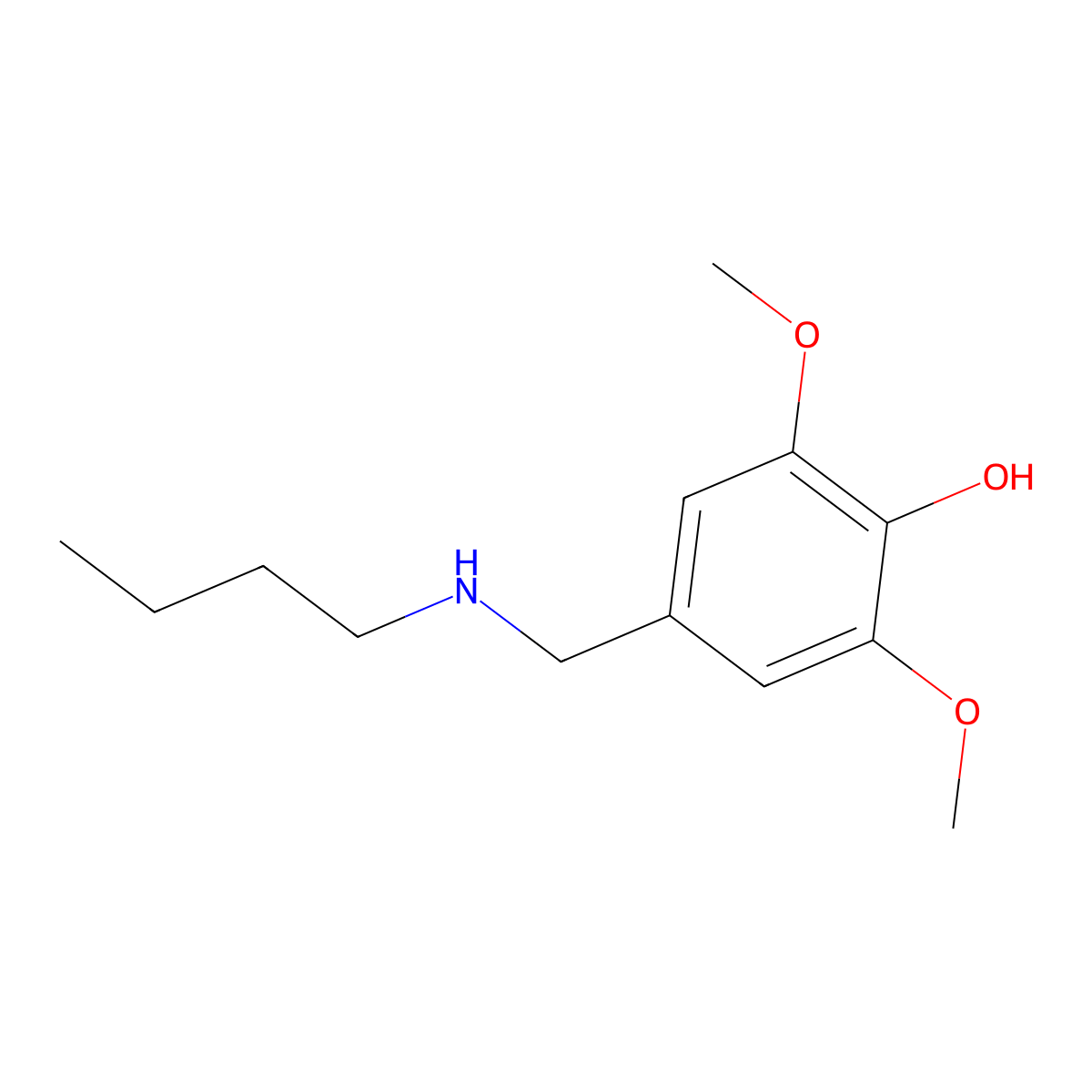 4-((Butylamino)methyl)-2,6-dimethoxyphenol molecular structure, CAS 112520-77-1