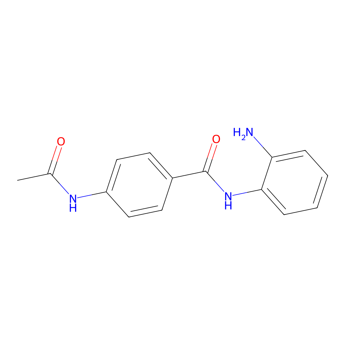 Tacedinaline molecular structure, CAS 112522-64-2