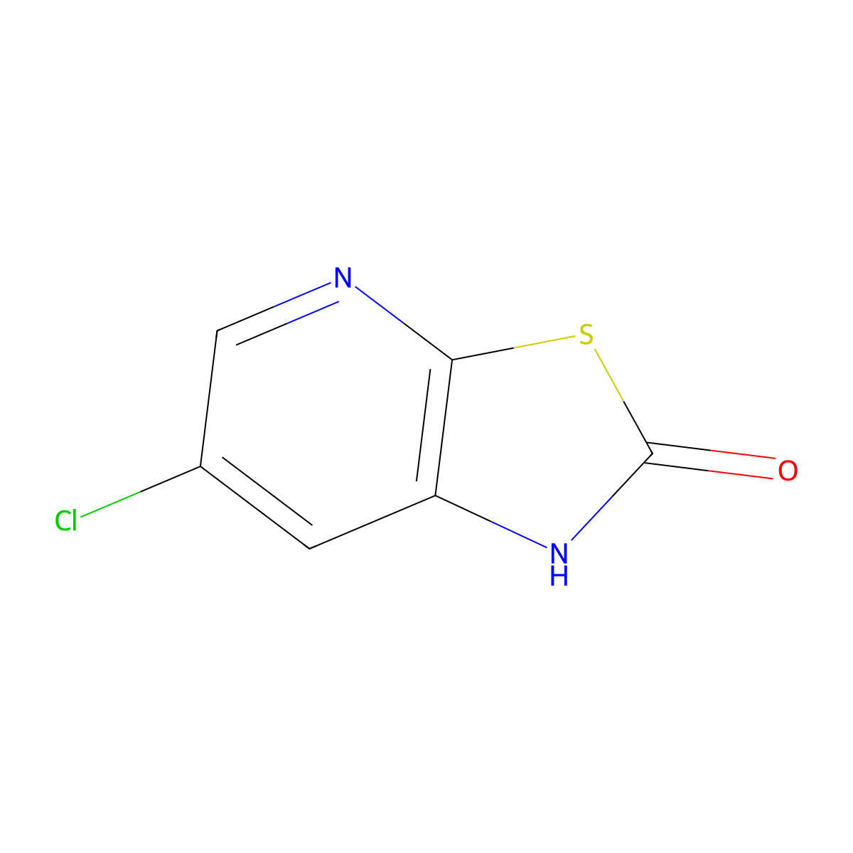 6-Chlorothiazolo[5,4-b]pyridin-2(1H)-one molecular structure, CAS 112523-34-9