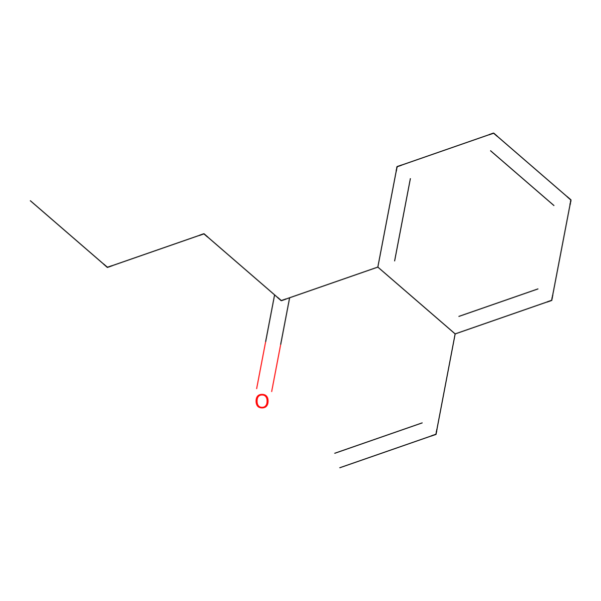 1-(2-Ethenylphenyl)butan-1-one molecular structure, CAS 112526-12-2