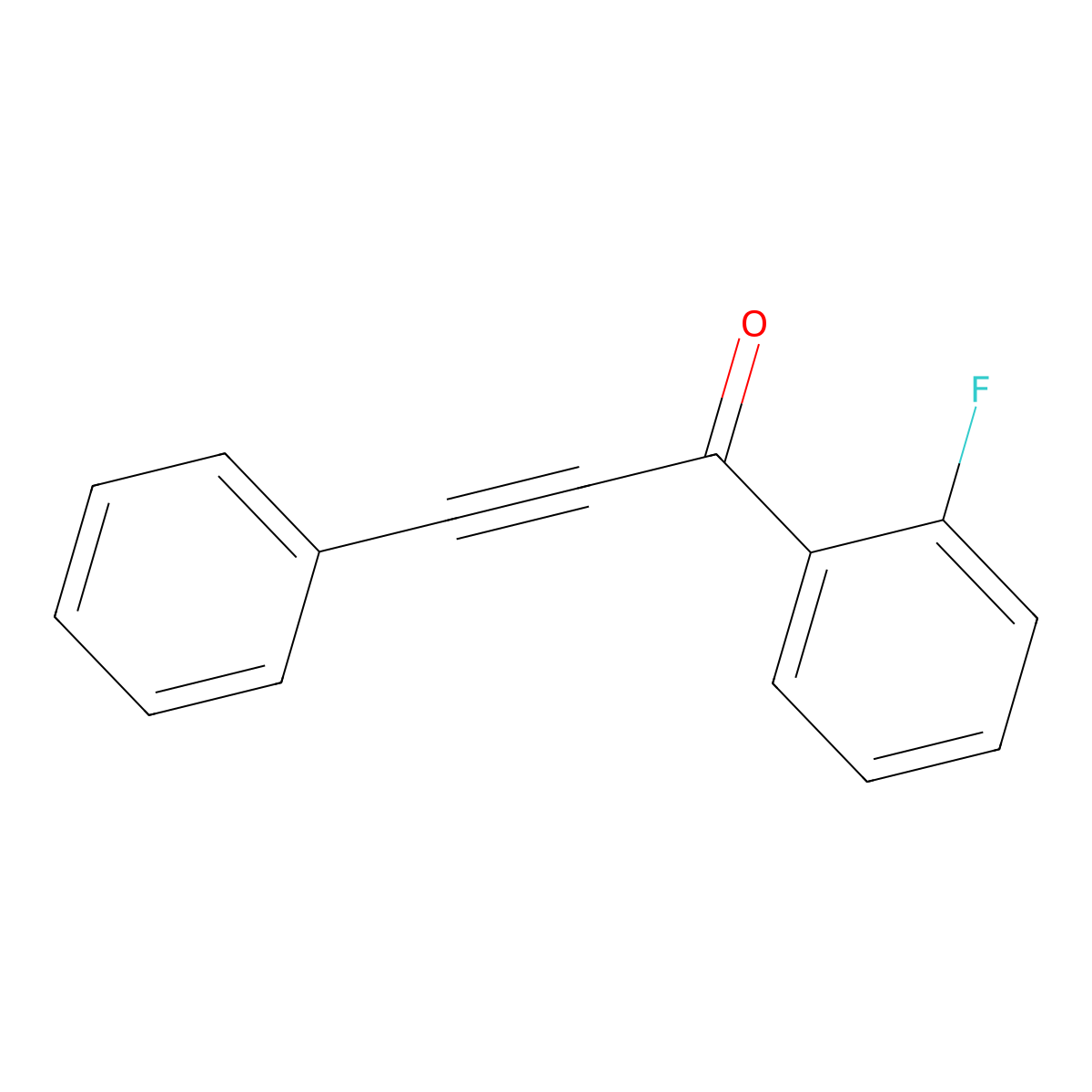 1-(2-Fluorophenyl)-3-phenyl-2-propyn-1-one molecular structure, CAS 112539-35-2