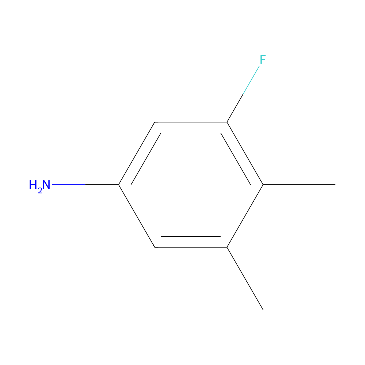 3-Fluoro-4,5-dimethylaniline molecular structure, CAS 1125393-69-2