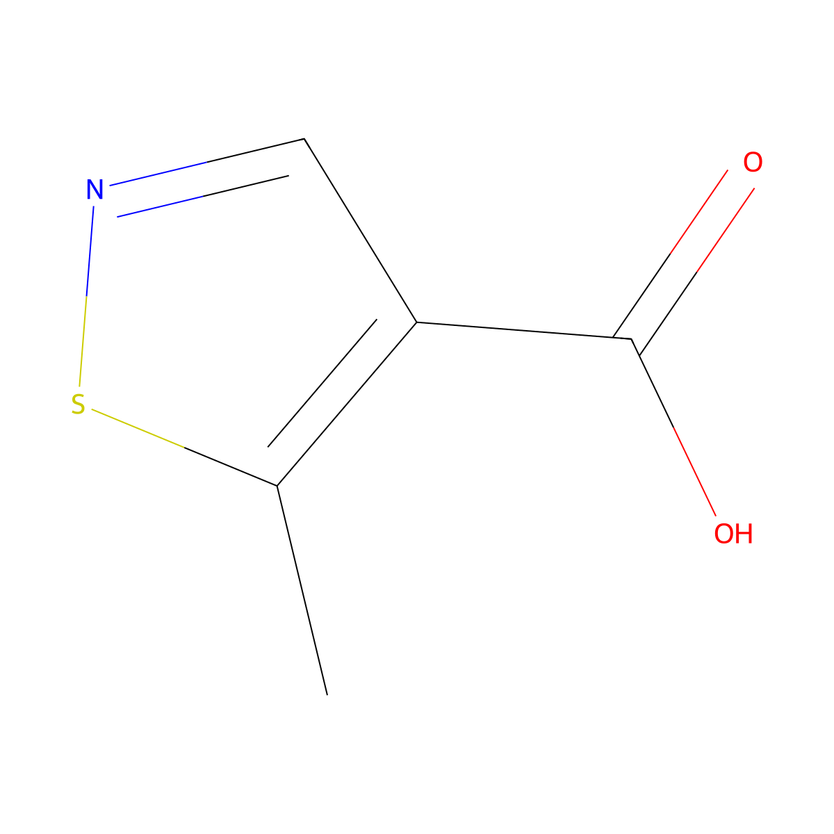 5-Methyl-1,2-thiazole-4-carboxylic acid molecular structure, CAS 1125409-67-7