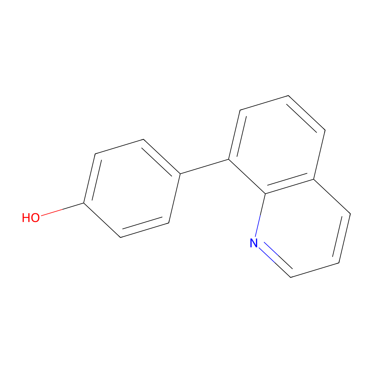 4-(8-Quinolinyl)phenol molecular structure, CAS 1125410-96-9