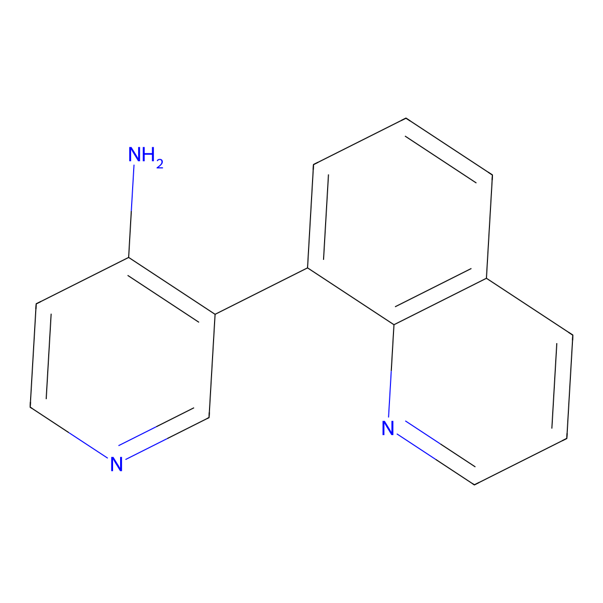 3-(Quinolin-8-yl)pyridin-4-amine molecular structure, CAS 1125412-18-1