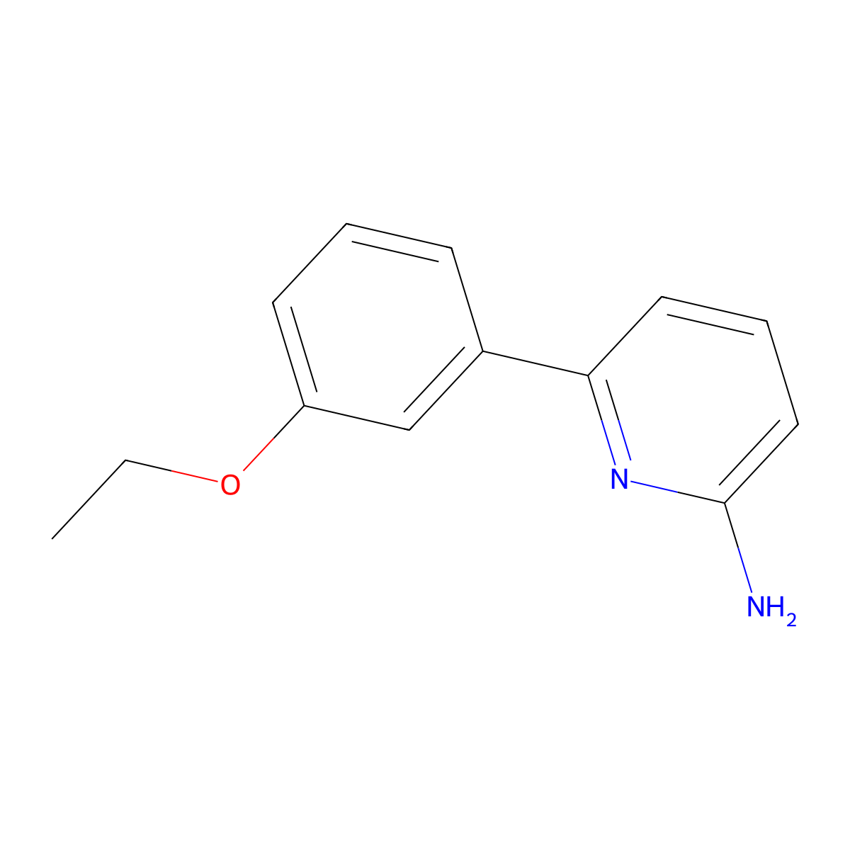 6-(3-Ethoxyphenyl)pyridin-2-amine molecular structure, CAS 1125416-16-1
