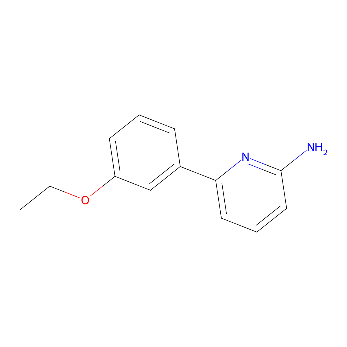 6-(3-Ethoxyphenyl)pyridin-2-amine molecular structure, CAS 1125416-16-1