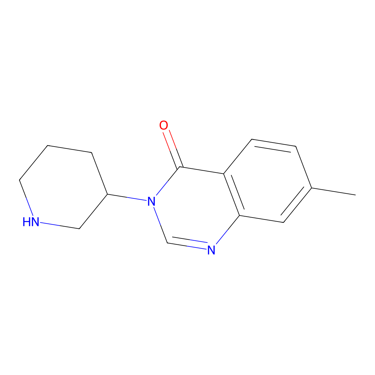 7-Methyl-3-(piperidin-3-yl)-3,4-dihydroquinazolin-4-one molecular structure, CAS 1125418-48-5