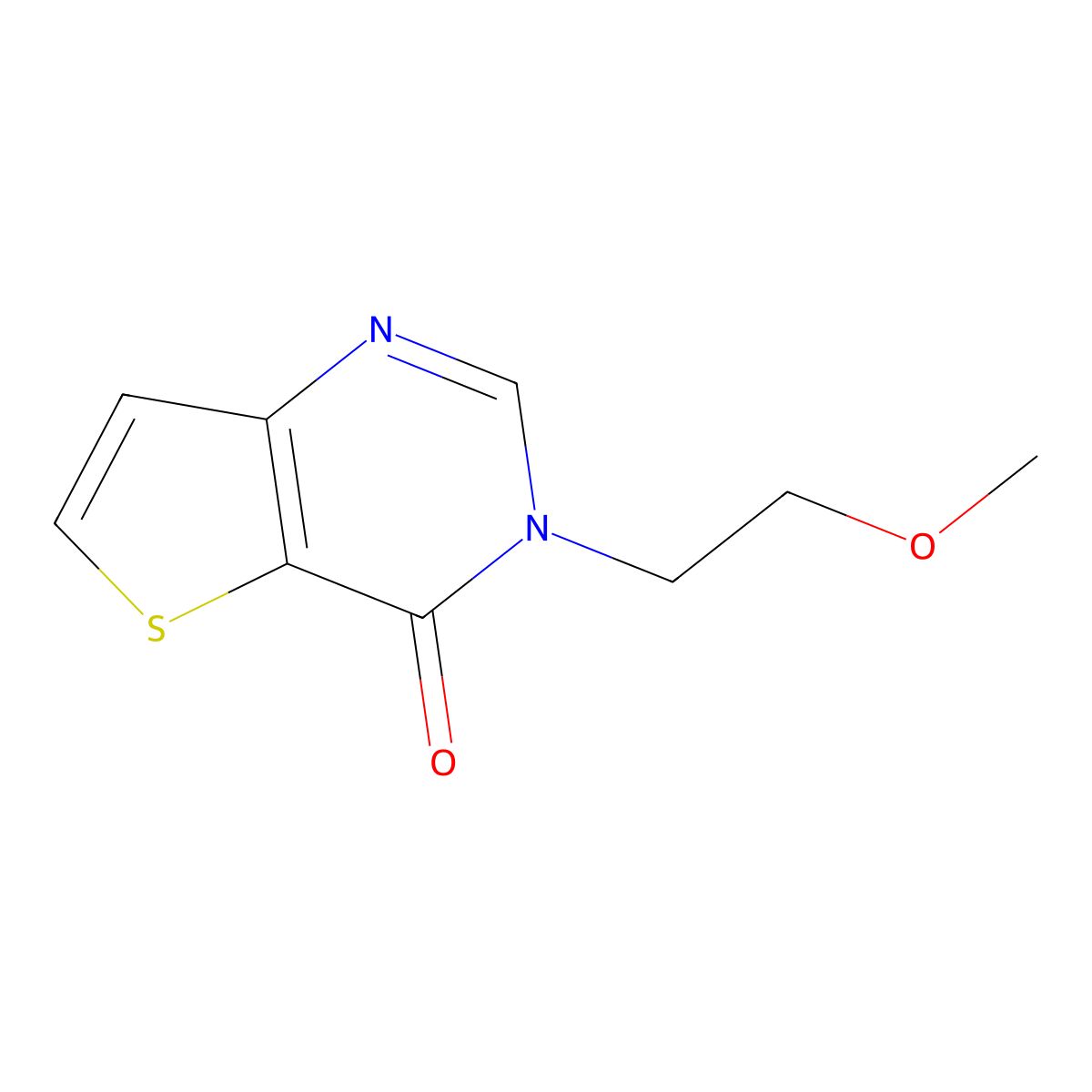 3-(2-methoxyethyl)-3H,4H-thieno[3,2-d]pyrimidin-4-one molecular structure, CAS 1125425-01-5