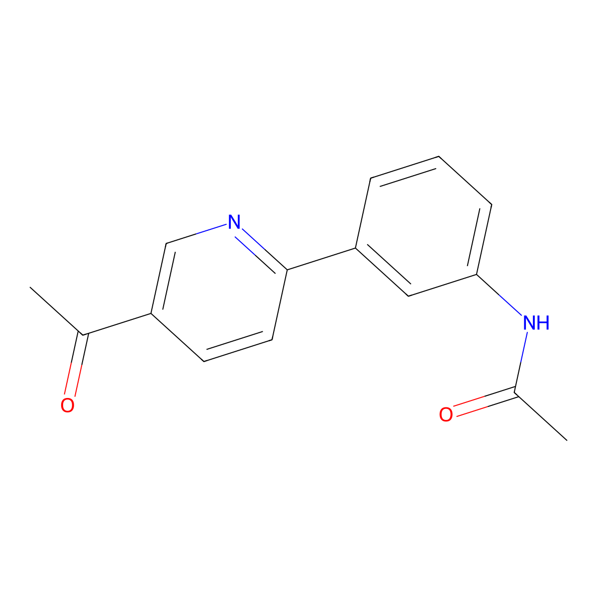 N-[3-(5-Acetyl-pyridin-2-yl)-phenyl]-acetamide molecular structure, CAS 1125428-92-3