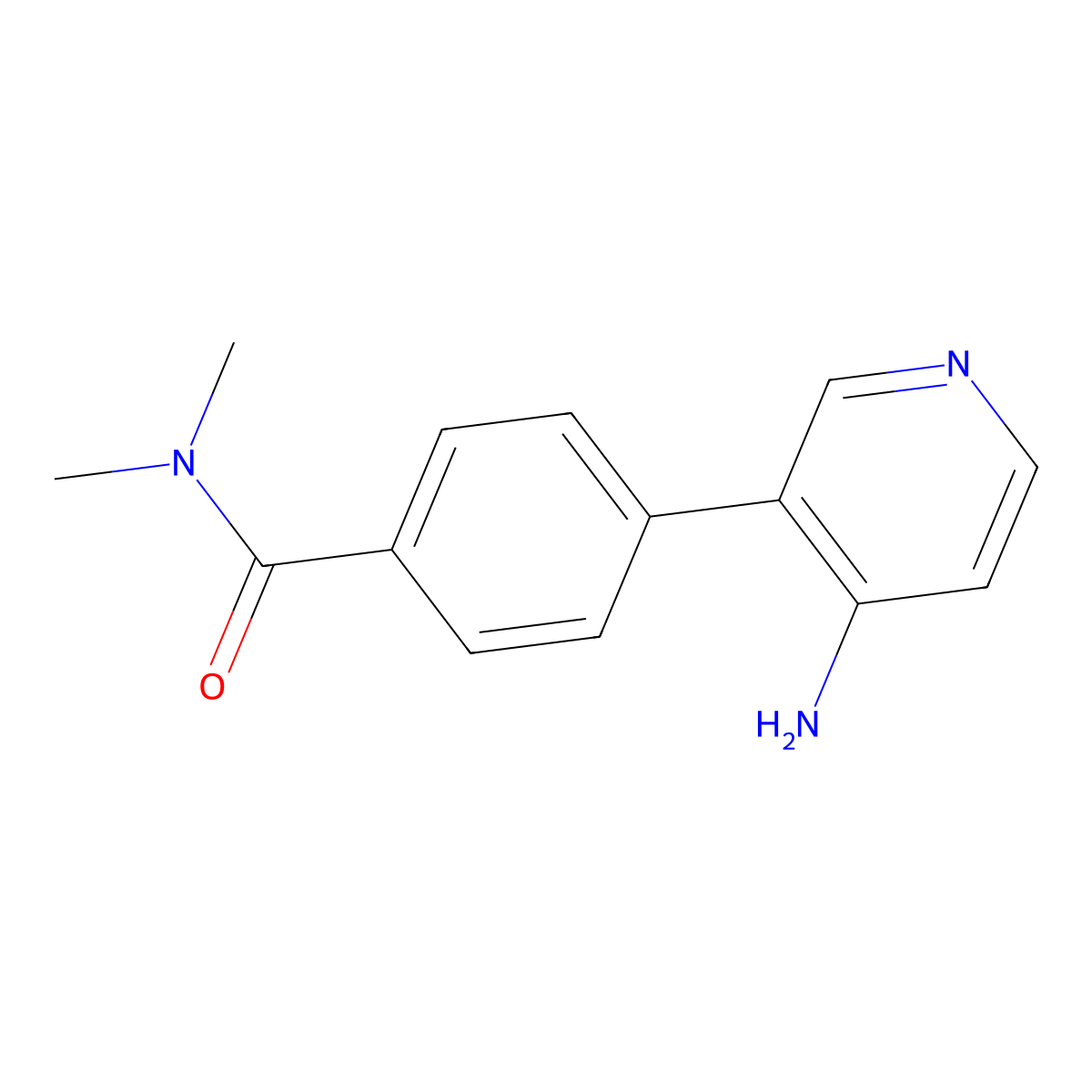 4-(4-Aminopyridin-3-yl)-N,N-dimethylbenzamide molecular structure, CAS 1125429-67-5