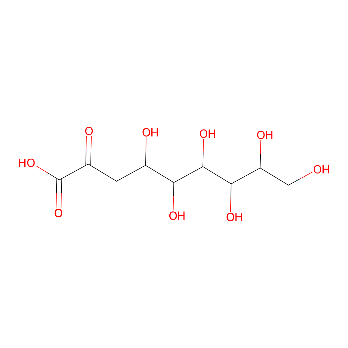 3-Deoxyglycero-galacto-nonulosonic acid molecular structure, CAS 112543-66-5