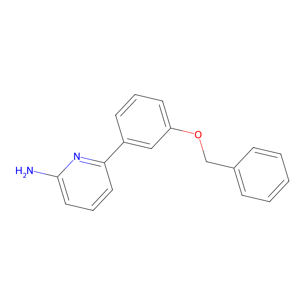 6-[3-(Benzyloxy)phenyl]pyridin-2-amine molecular structure, CAS 1125435-72-4