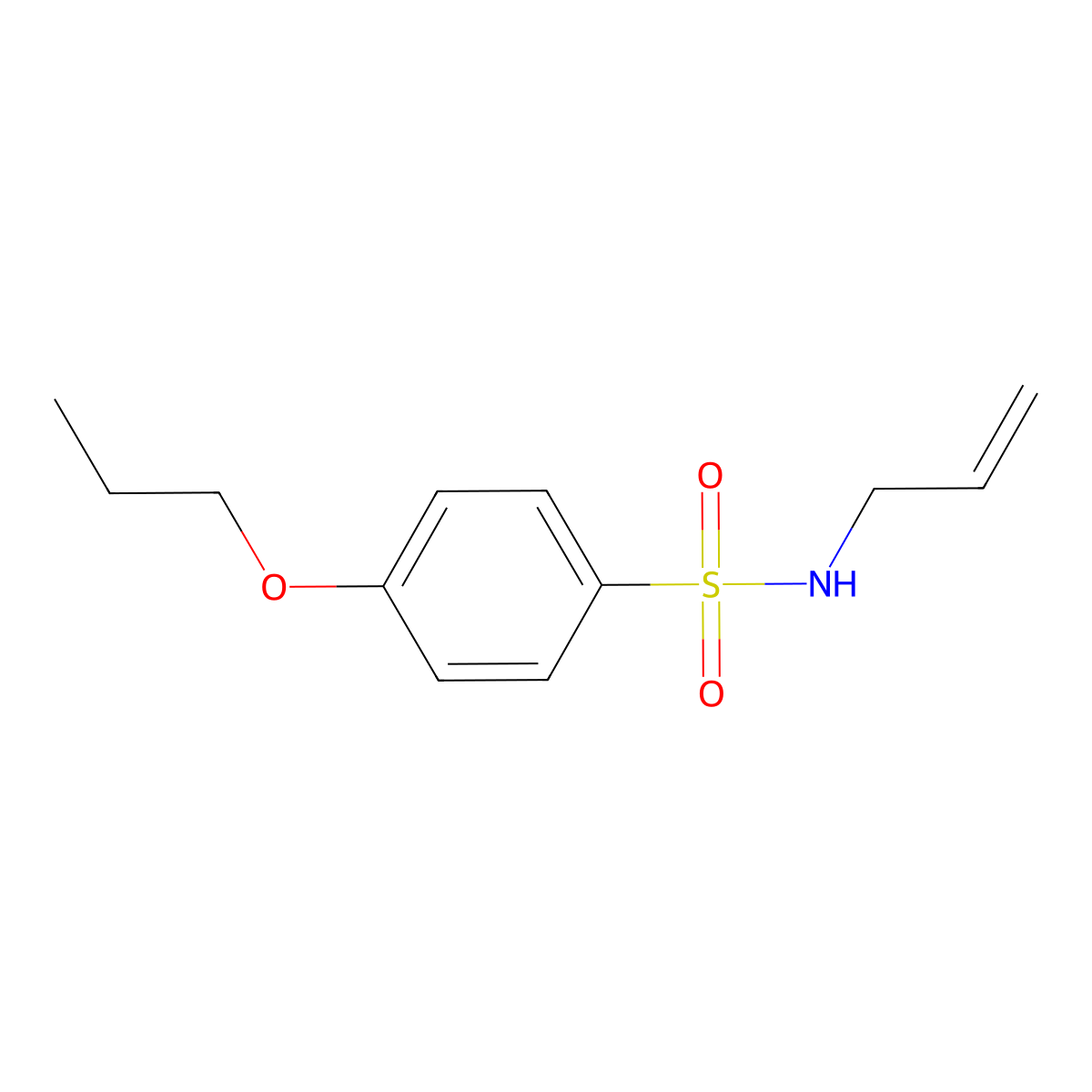 N-allyl-4-propoxybenzenesulfonamide molecular structure, CAS 1125436-83-0