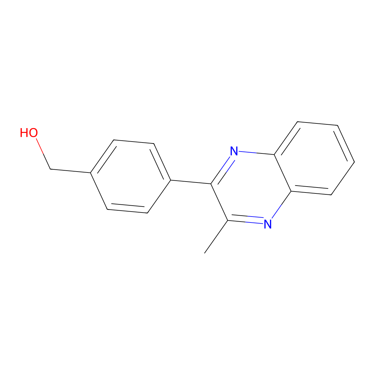[4-(3-Methylquinoxalin-2-yl)phenyl]methanol molecular structure, CAS 1125439-36-2