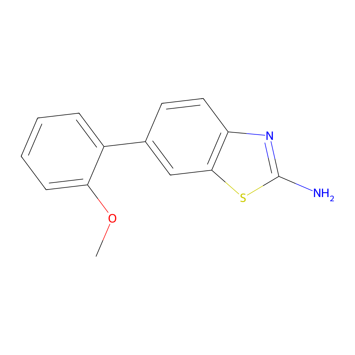 6-(2-Methoxyphenyl)benzo[d]thiazol-2-amine molecular structure, CAS 1125451-65-1