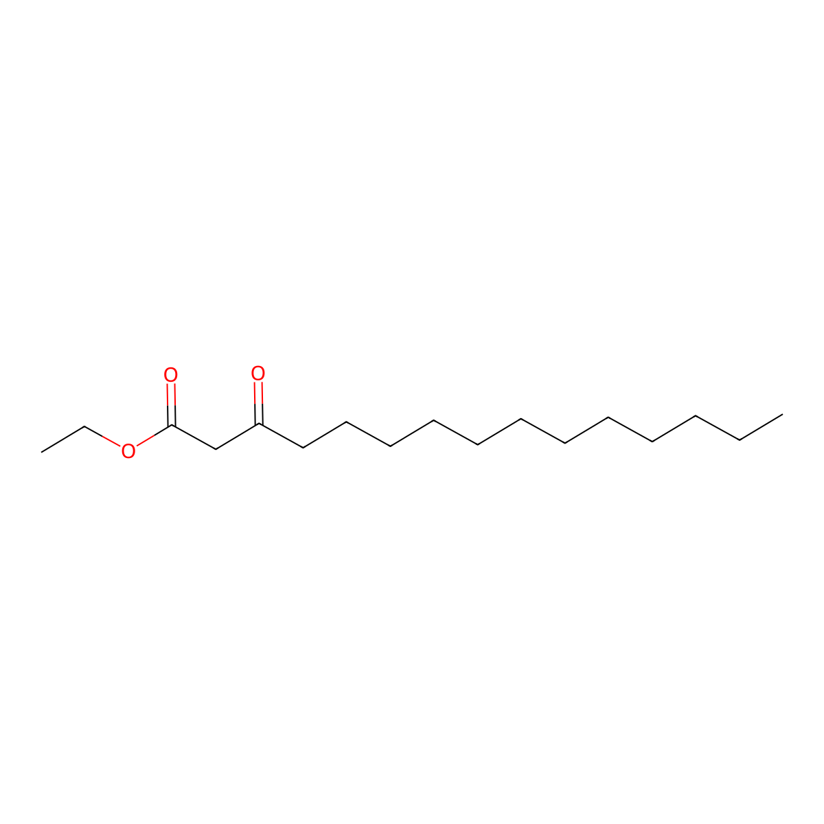 Ethyl 3-oxopentadecanoate molecular structure, CAS 112548-16-0