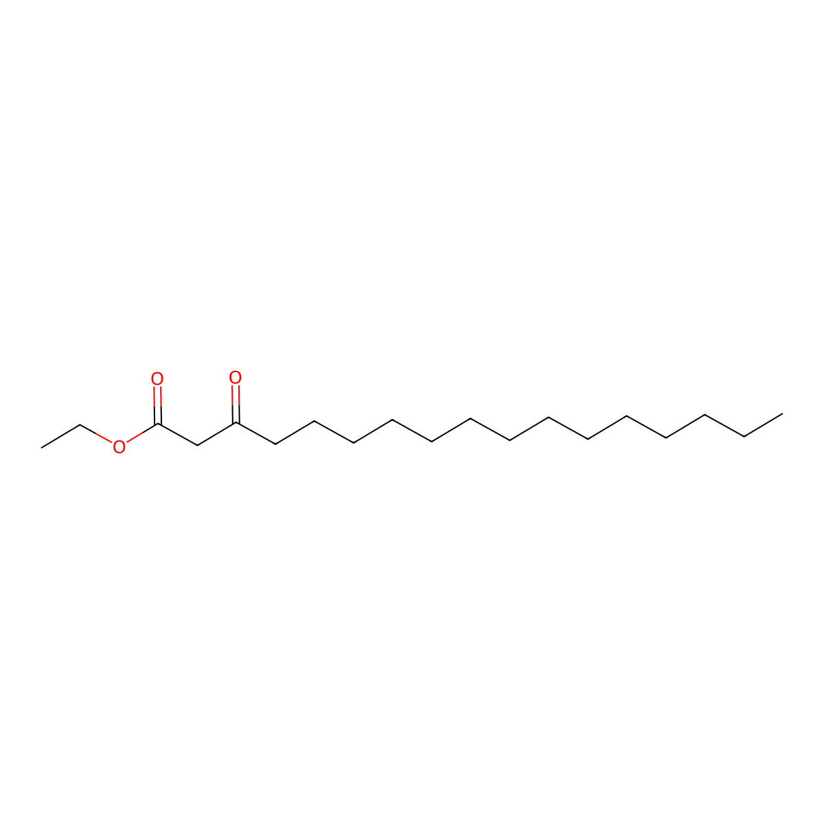 Ethyl 3-oxoheptadecanoate molecular structure, CAS 112548-17-1