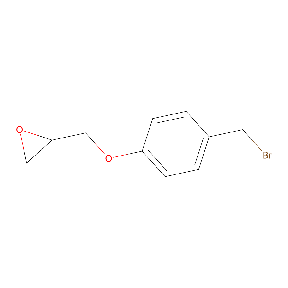 Oxirane, [[4-(bromomethyl)phenoxy]methyl]- molecular structure, CAS 112548-35-3