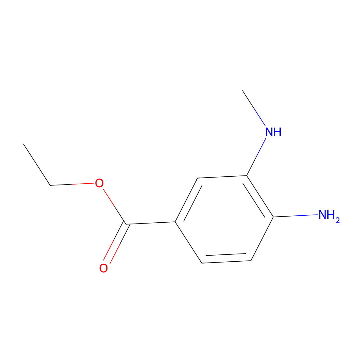 Ethyl 4-amino-3-(methylamino)benzoate molecular structure, CAS 1125484-79-8