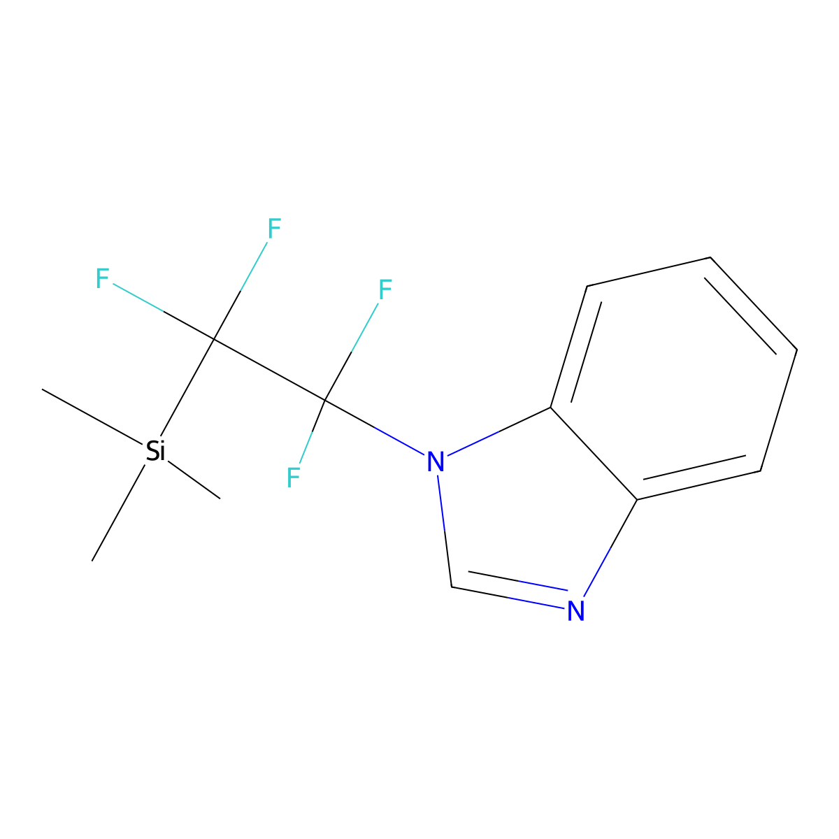 1-(1,1,2,2-tetrafluoro-2-(trimethylsilyl)ethyl)-1H-benzimidazole molecular structure, CAS 1125518-69-5