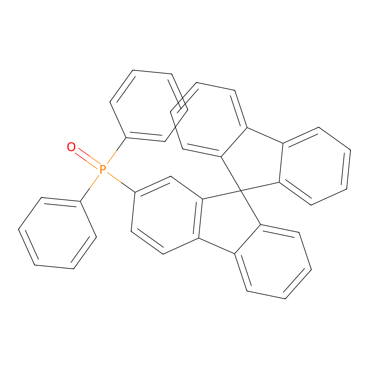 9,9'-Spirobi[fluoren]-2-yldiphenylphosphine oxide molecular structure, CAS 1125547-88-7