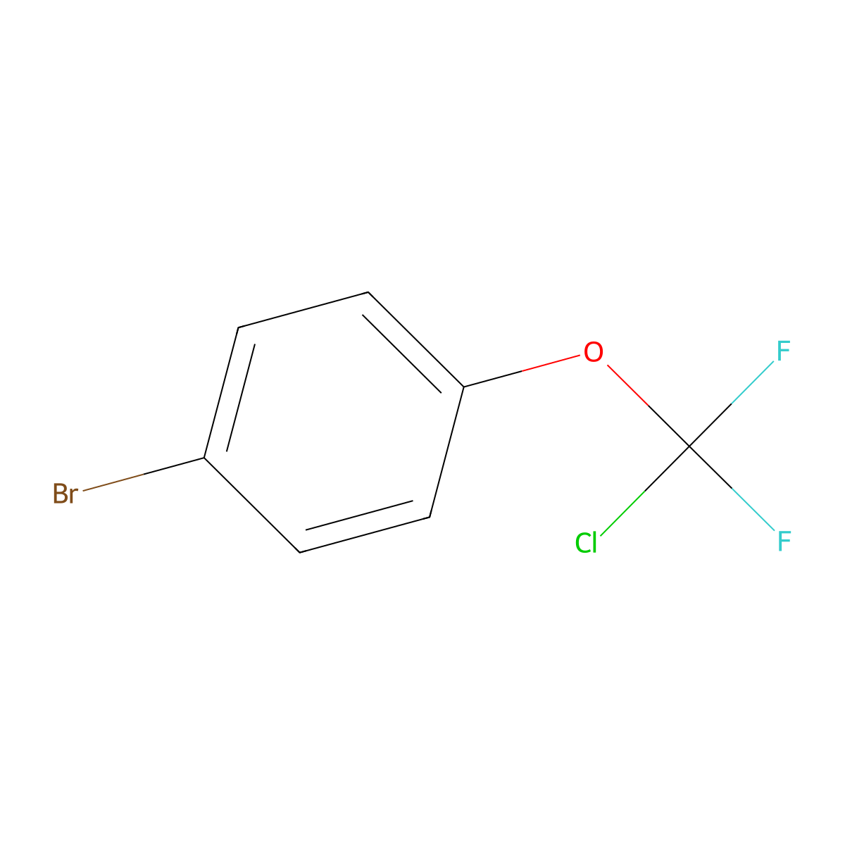 1-Bromo-4-[chloro(difluoro)methoxy]benzene molecular structure, CAS 112556-13-5