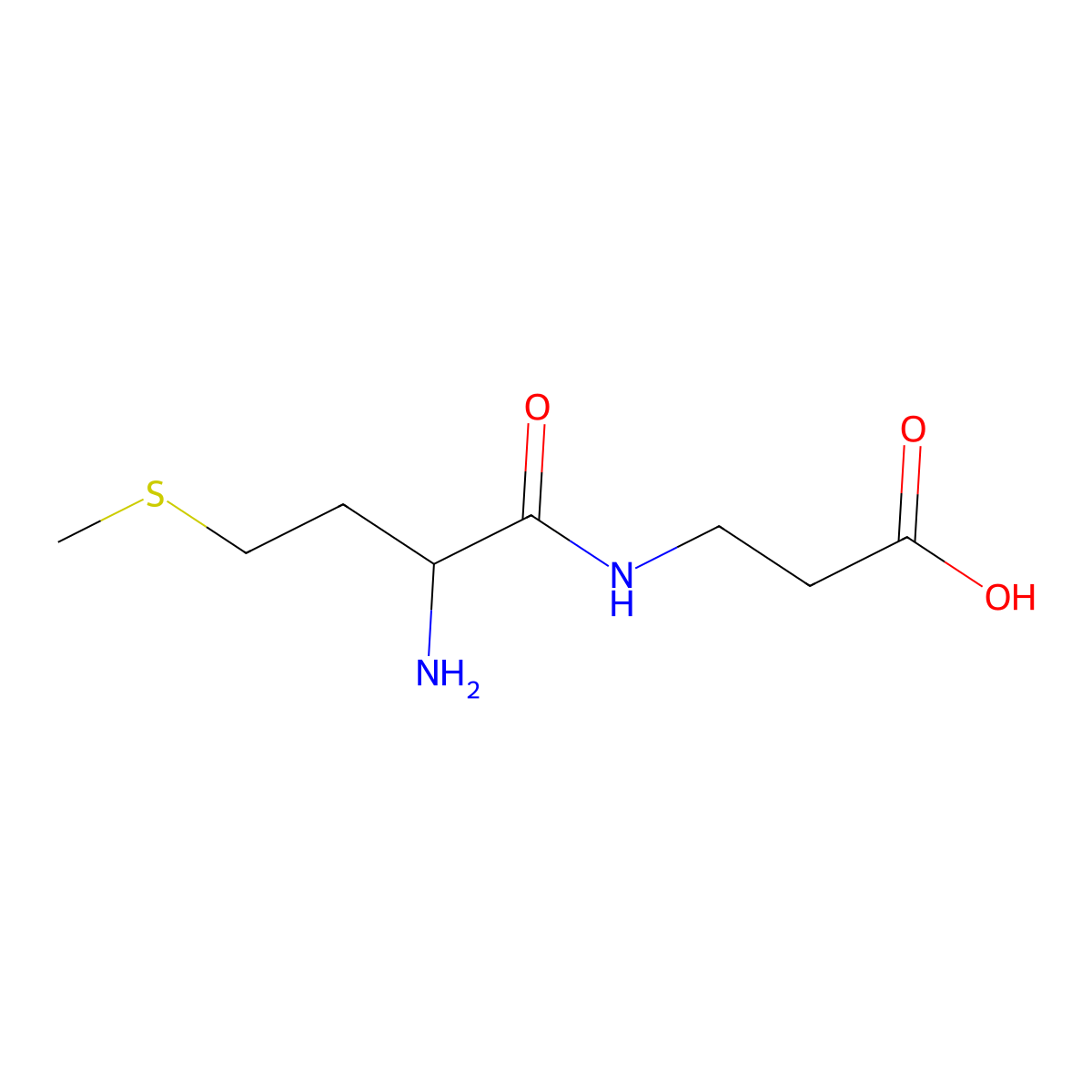 Methionyl-beta-alanine molecular structure, CAS 112558-40-4