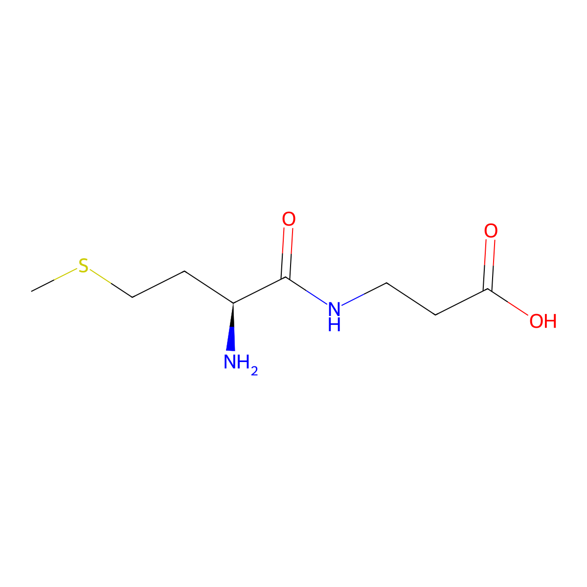 Methionyl-beta-alanine molecular structure, CAS 112558-40-4