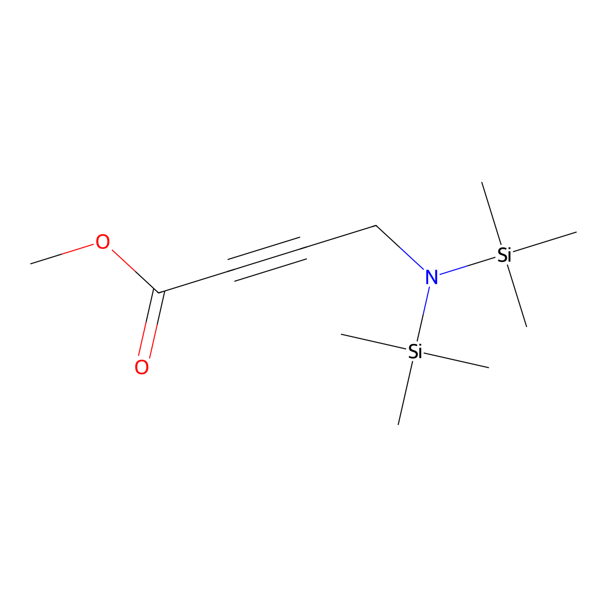 Methyl 4-[Bis(trimethylsilyl)amino]-2-butynoate molecular structure, CAS 112561-10-1