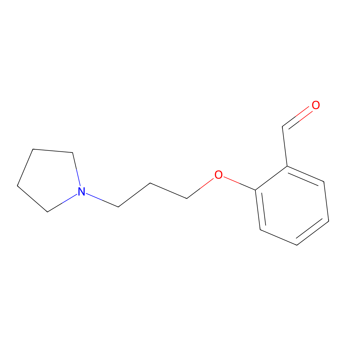 2-(3-(Pyrrolidin-1-yl)propoxy)benzaldehyde molecular structure, CAS 112562-62-6