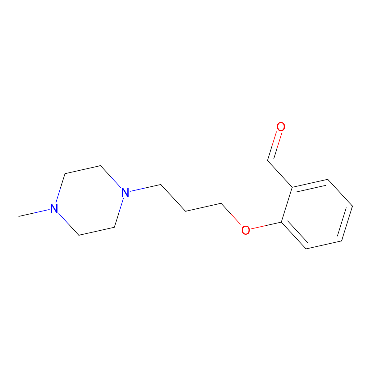 2-[3-(4-Methylpiperazin-1-yl)propoxy]benzaldehyde molecular structure, CAS 112562-63-7