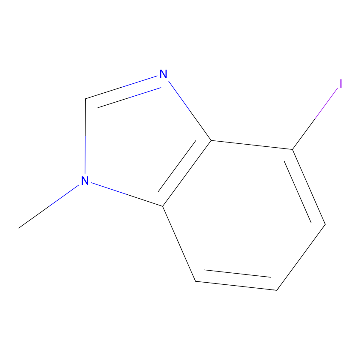 4-Iodo-1-methyl-1H-benzo[d]imidazole molecular structure, CAS 1125632-56-5