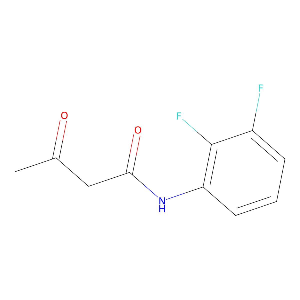 N-(2,3-difluorophenyl)-3-oxobutanamide molecular structure, CAS 1125702-46-6