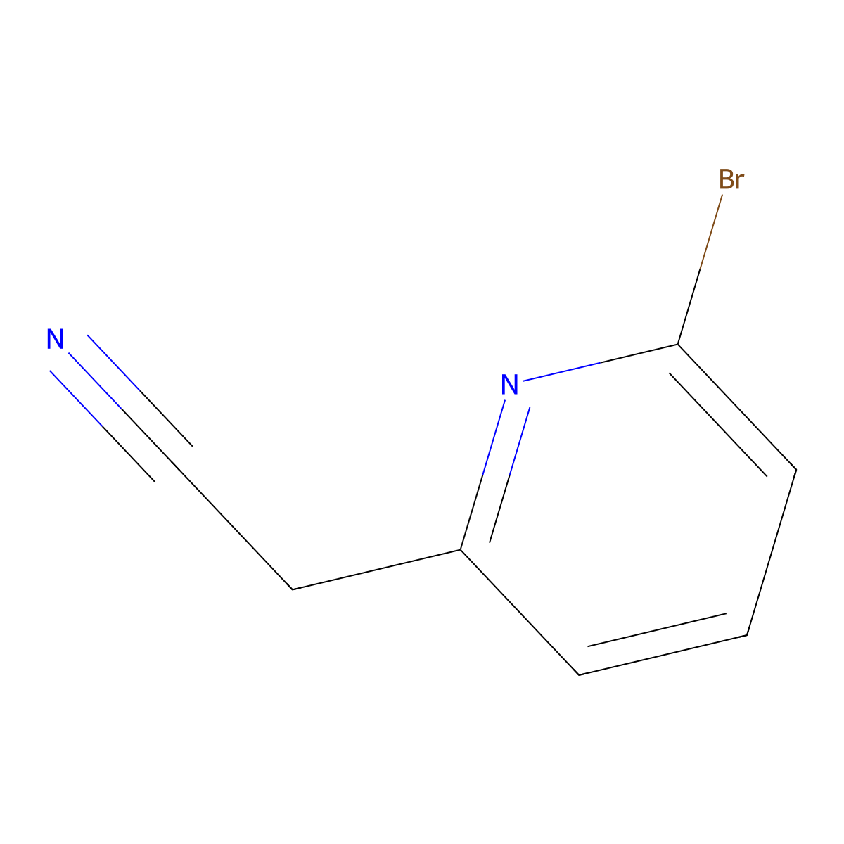 2-(6-Bromopyridin-2-yl)acetonitrile molecular structure, CAS 112575-11-8