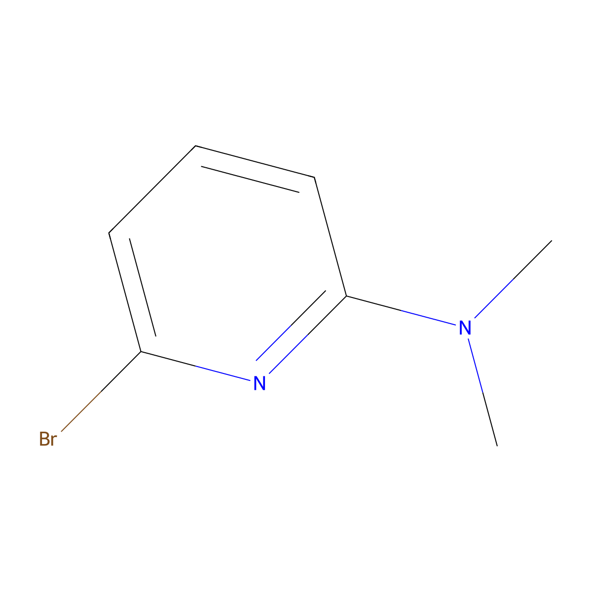 6-bromo-N,N-dimethylpyridin-2-amine molecular structure, CAS 112575-13-0