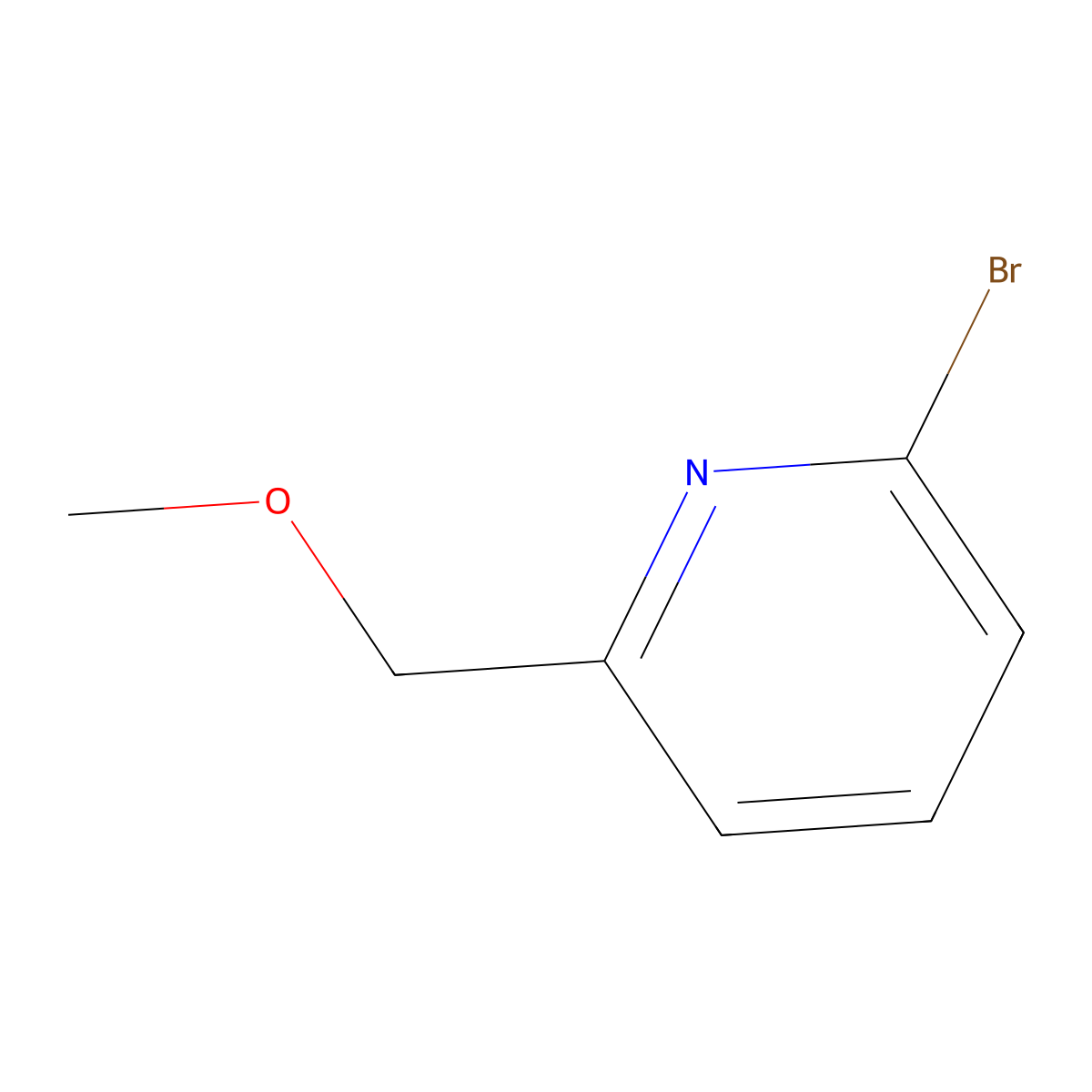 2-Bromo-6-(methoxymethyl)pyridine molecular structure, CAS 112575-15-2