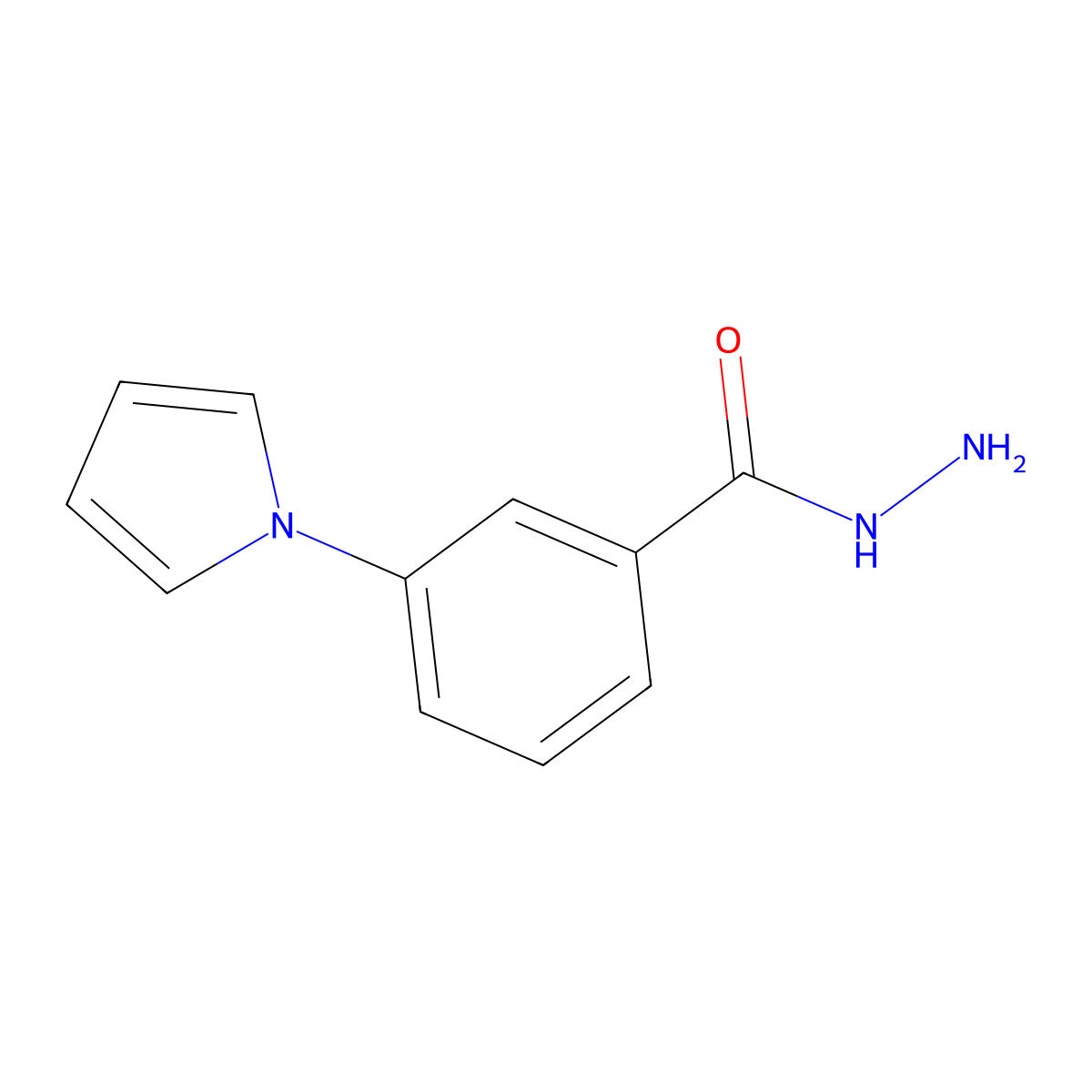 3-(1H-pyrrol-1-yl)benzohydrazide molecular structure, CAS 112575-83-4