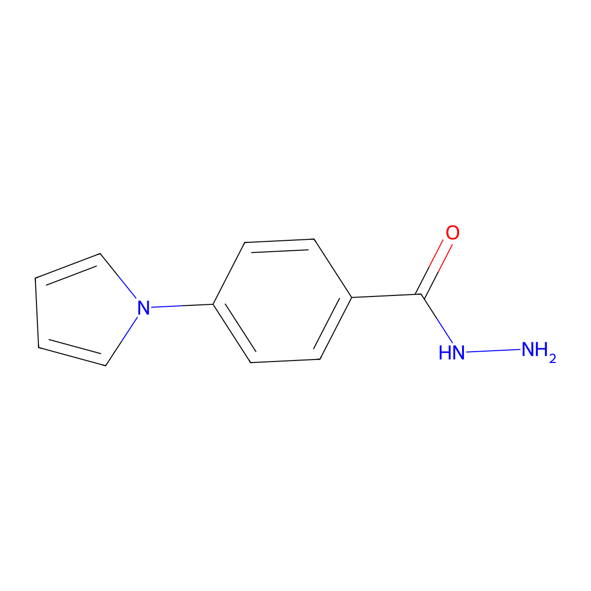4-(1H-pyrrol-1-yl)benzohydrazide molecular structure, CAS 112575-84-5